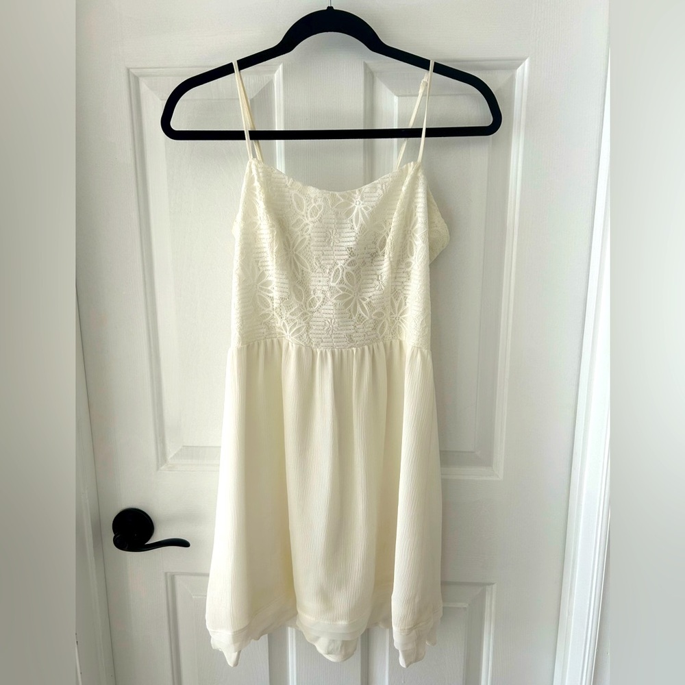 White mini dress